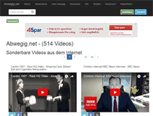 Tablet Screenshot of abwegig.net